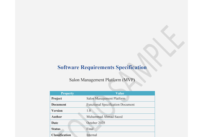 write professional srs, brd, prd, fsd and software documentation